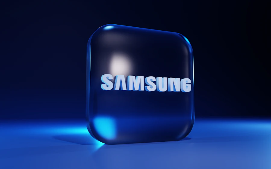 Ilustrasi smartphone Samsung Galaxy dengan fokus pada modul kamera