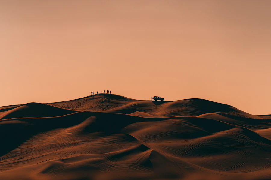 Ilustrasi gurun Sahara yang luas dengan potensi perubahan lanskap.