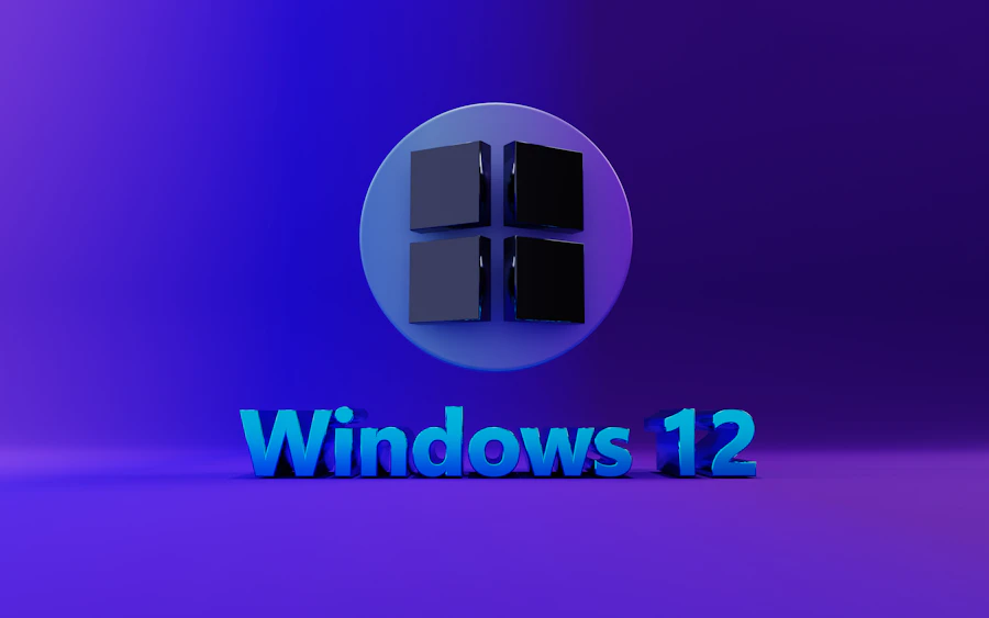 Ilustrasi logo Windows di layar laptop yang menunjukkan keamanan sistem.